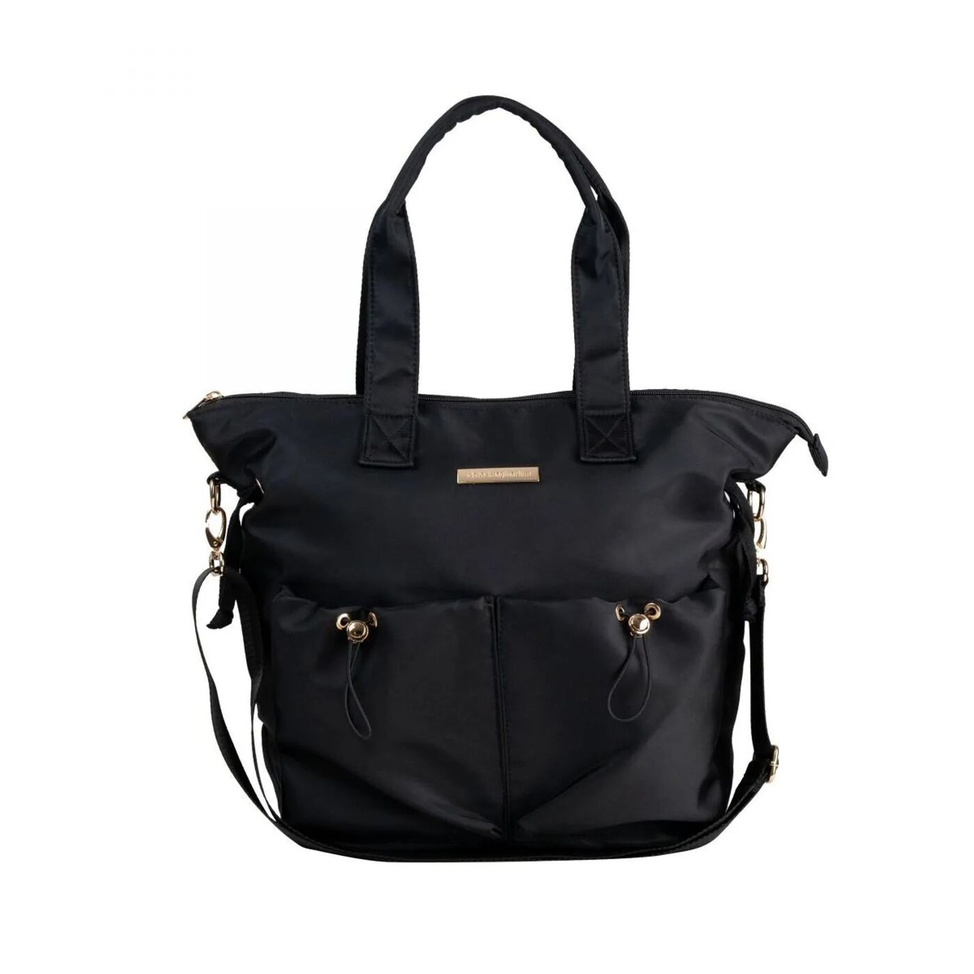 Bolsa Comfort Preta e Dourada
