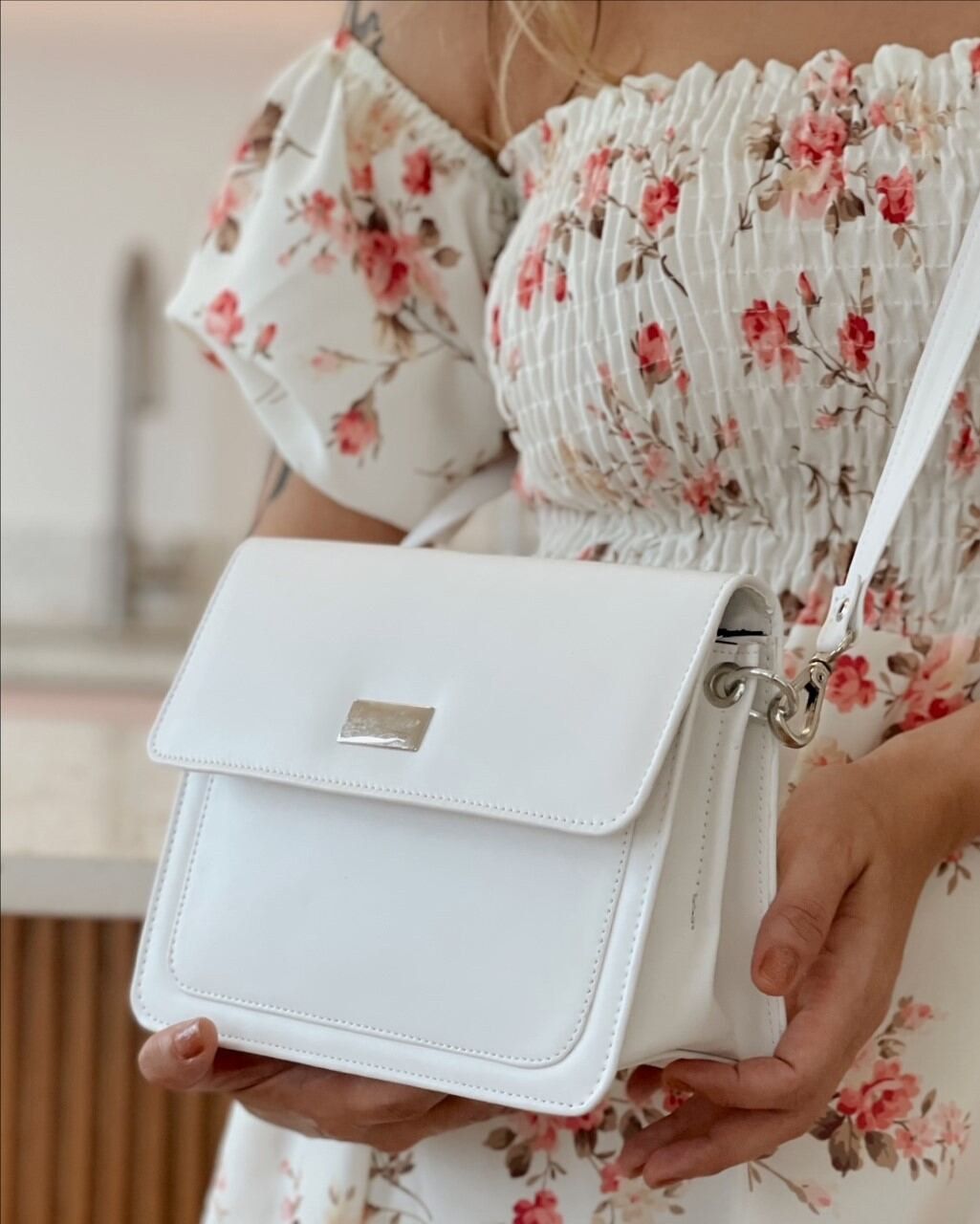 Bolsa Tricolo Estruturada Branca